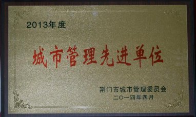 2013荆门市城市管理先进单位